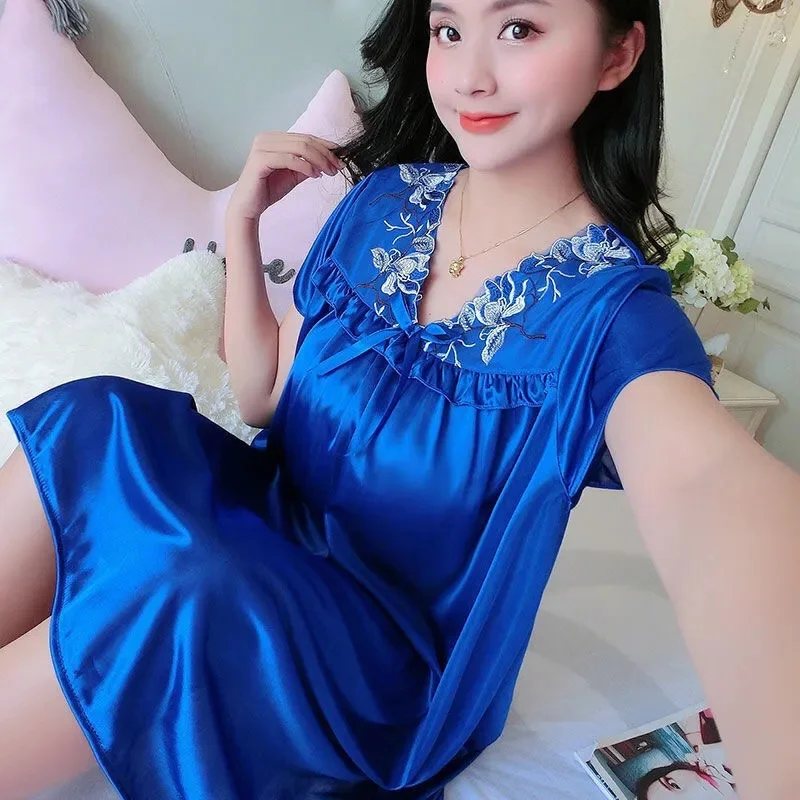 Sexy Sleepwear Women V-neck Nightgown Sexy Nightdress Lace Mesh Pajama Loungewear Summer Dress Nightwear Night Wear
Sexy Sleepwear Women V-neck Nightgown Sexy Nightdress Lace Mesh Pajama Loungewear Summer Dress Nightwear Night Wear