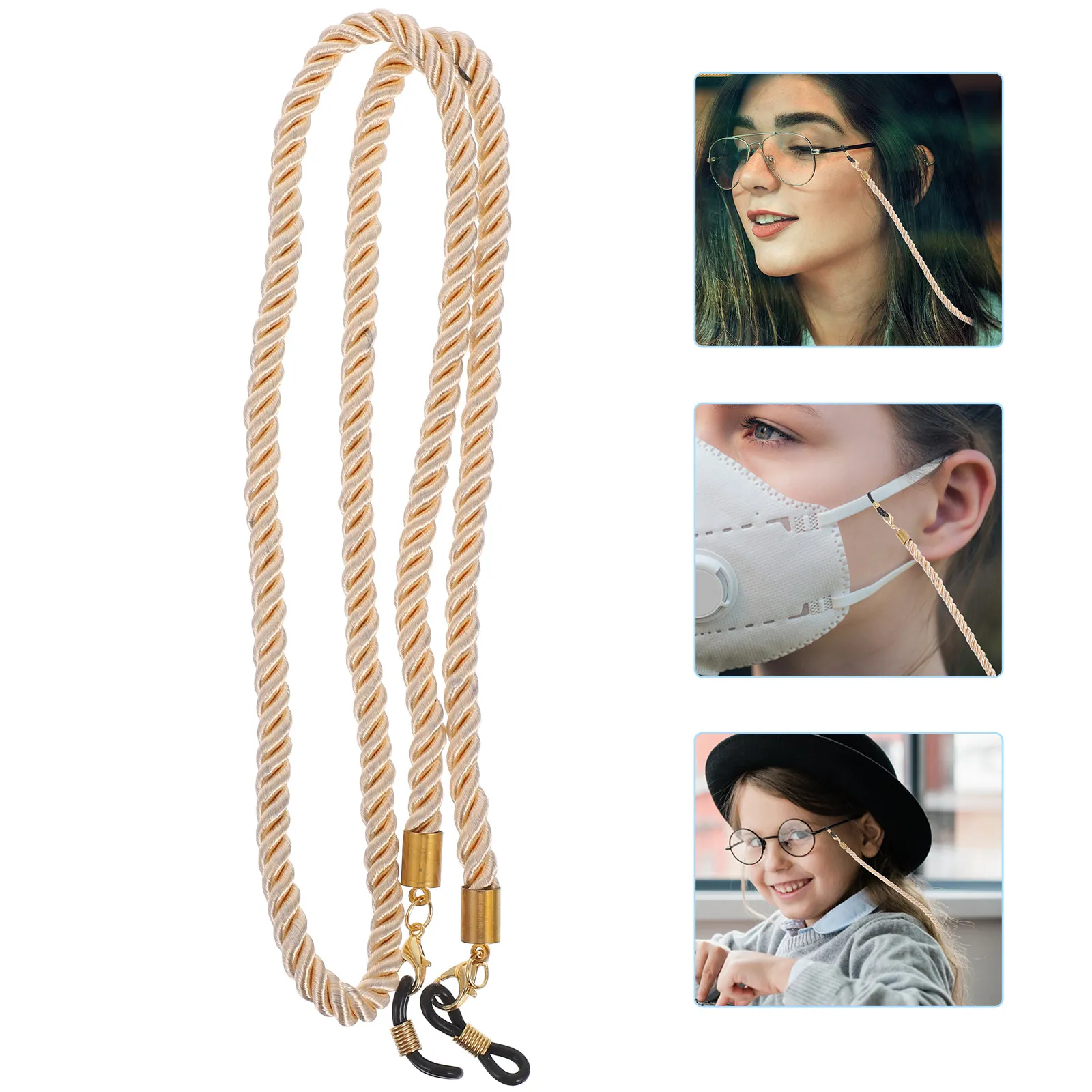 Braided Glasses Chain Neck Strap Adjustable Eyeglasses Safety Lanyard Sunglasses Retainer Cord Holders for Men Women
Braided Glasses Chain Neck Strap Adjustable Eyeglasses Safety Lanyard Sunglasses Retainer Cord Holders for Men Women