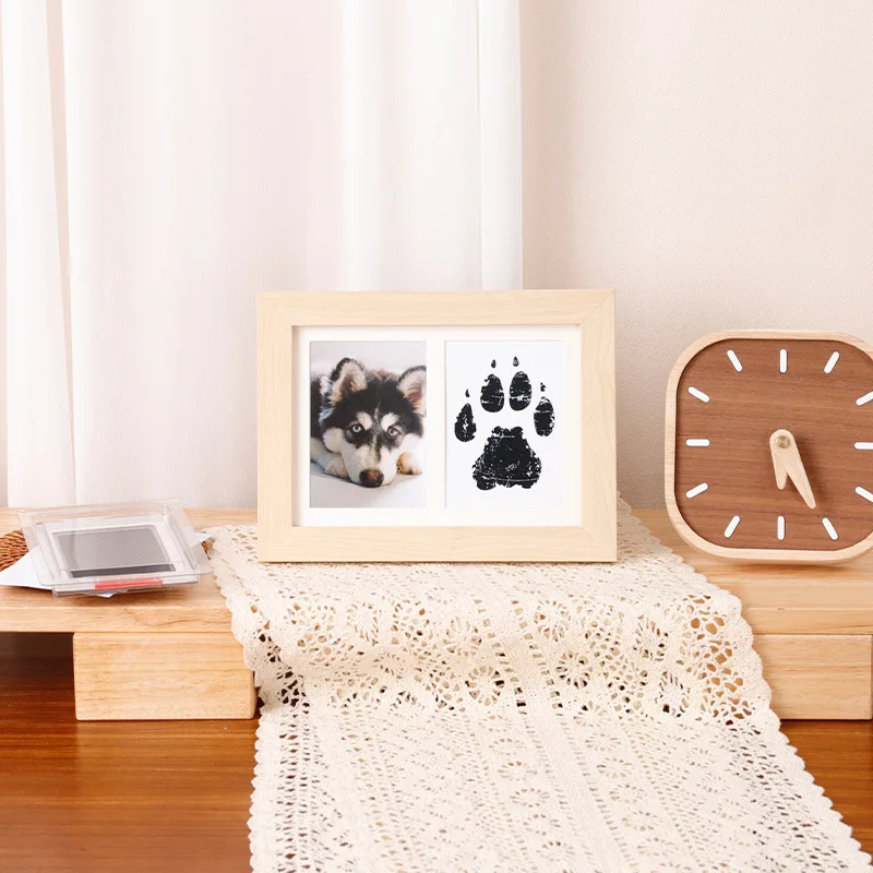 Pet Paw Print Memorial Frame - No-Mess Ink Pad DIY Craft Kit Handmade Dog Keepsake Gift Pet Footprint Art Home Decor
Pet Paw Print Memorial Frame - No-Mess Ink Pad DIY Craft Kit Handmade Dog Keepsake Gift Pet Footprint Art Home Decor