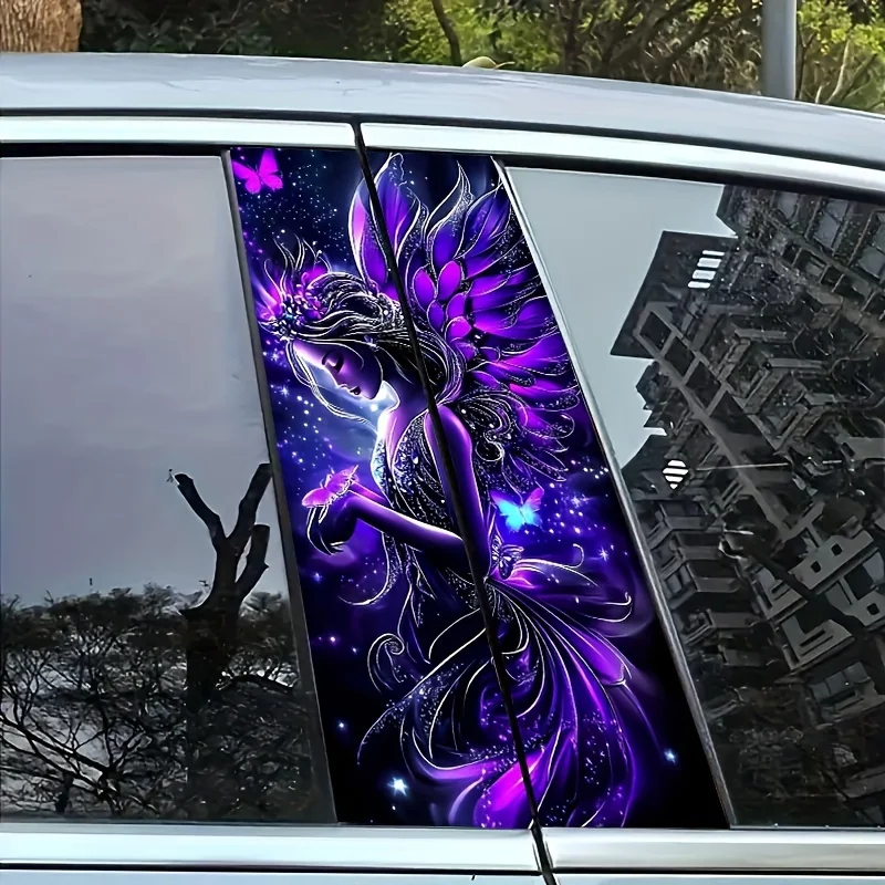 Pair of Purple Fairy Cartoon PVCB Post Stickers, Self-Adhesive Waterproof and Scratch Resistant for Glass, Metal, Plas
Pair of Purple Fairy Cartoon PVCB Post Stickers, Self-Adhesive Waterproof and Scratch Resistant for Glass, Metal, Plas