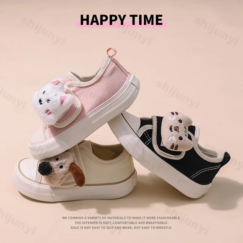 Children's Canvas Casual Shoes Round Toe Baby 2025 Spring Fashion Trend Comfortable Lightweight Non slip Cartoon Design Sneakers
Children's Canvas Casual Shoes Round Toe Baby 2025 Spring Fashion Trend Comfortable Lightweight Non slip Cartoon Design Sneakers