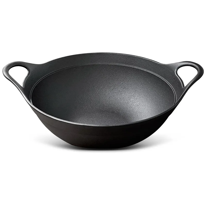 21N Deep Wok Flat Bottom Cast Iron Pot Pig Iron Old-fashioned Household Uncoated Non-stick Induction Cooker Gas Stove Fried
21N Deep Wok Flat Bottom Cast Iron Pot Pig Iron Old-fashioned Household Uncoated Non-stick Induction Cooker Gas Stove Fried