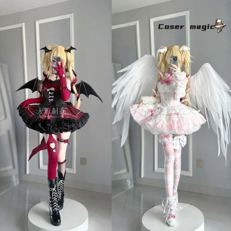 Shugo Chara Tsukiyomi Utau Косплей Костюм Демон Ангел Униформа Хэллоуин Карнавал Вечеринка Рождественская Игра Ролевая Одежда Одежда
Shugo Chara Tsukiyomi Utau Косплей Костюм Демон Ангел Униформа Хэллоуин Карнавал Вечеринка Рождественская Игра Ролевая Одежда Одежда