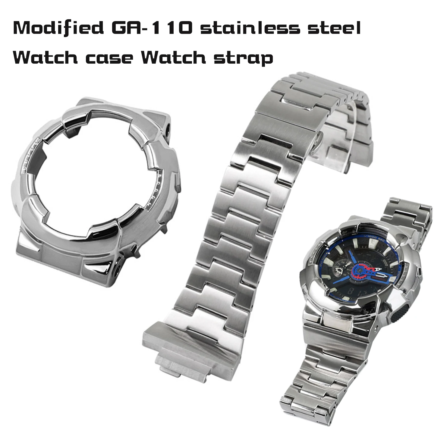 GA110 GA100 Mod Kit For Casio G-SHOCK GD-110/100/120 GAX100Solid Stainless Steel Metal Watch Strap Case GA-110/100/120 Bracelet
GA110 GA100 Mod Kit For Casio G-SHOCK GD-110/100/120 GAX100Solid Stainless Steel Metal Watch Strap Case GA-110/100/120 Bracelet