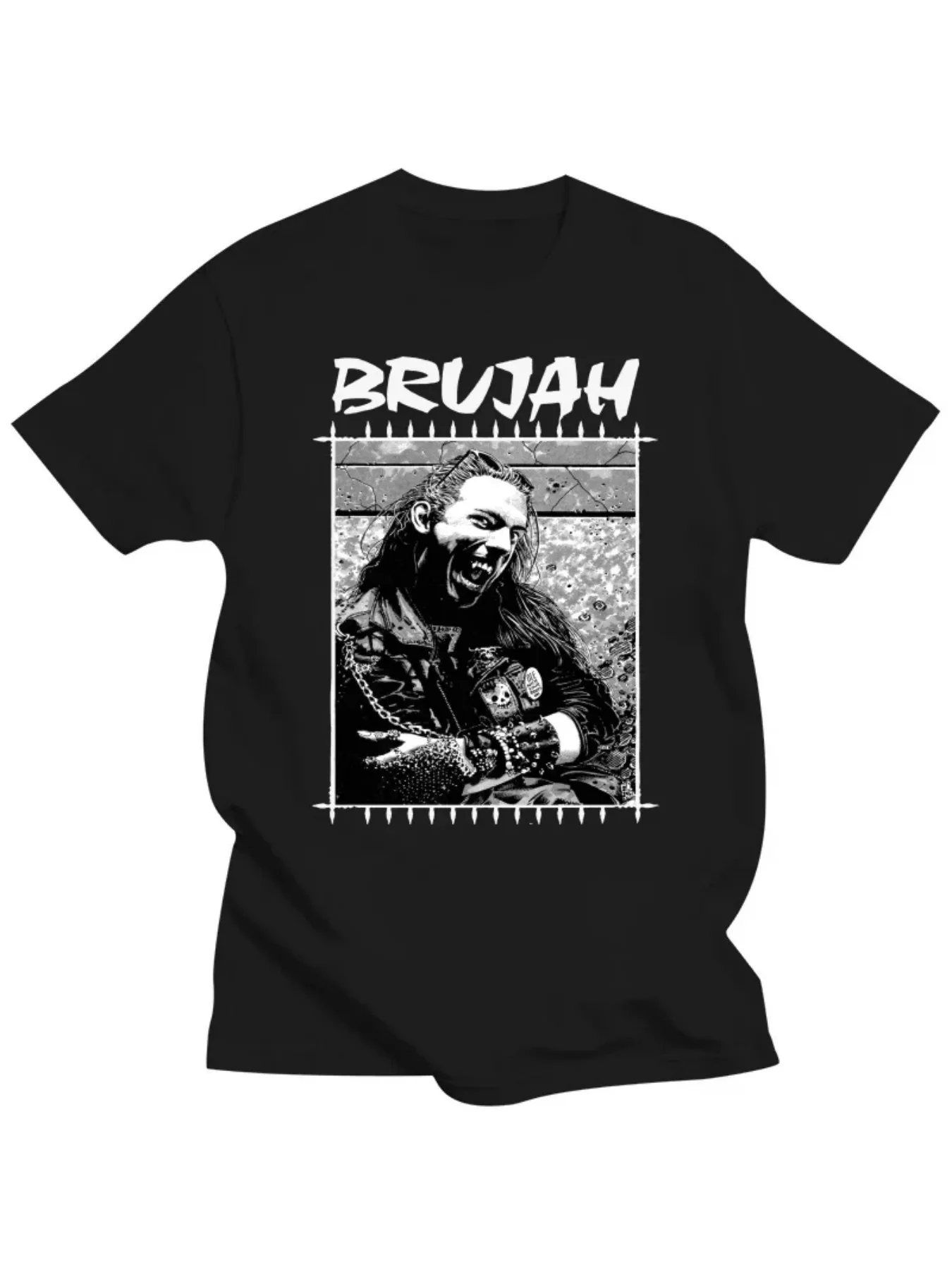 Plus Size Men's Cotton T-Shirt - Masquerade Clan: Brujah Retro Graphic Tee with Edgy Urban Streetwear Design, Bold BRUJAH
Plus Size Men's Cotton T-Shirt - Masquerade Clan: Brujah Retro Graphic Tee with Edgy Urban Streetwear Design, Bold BRUJAH