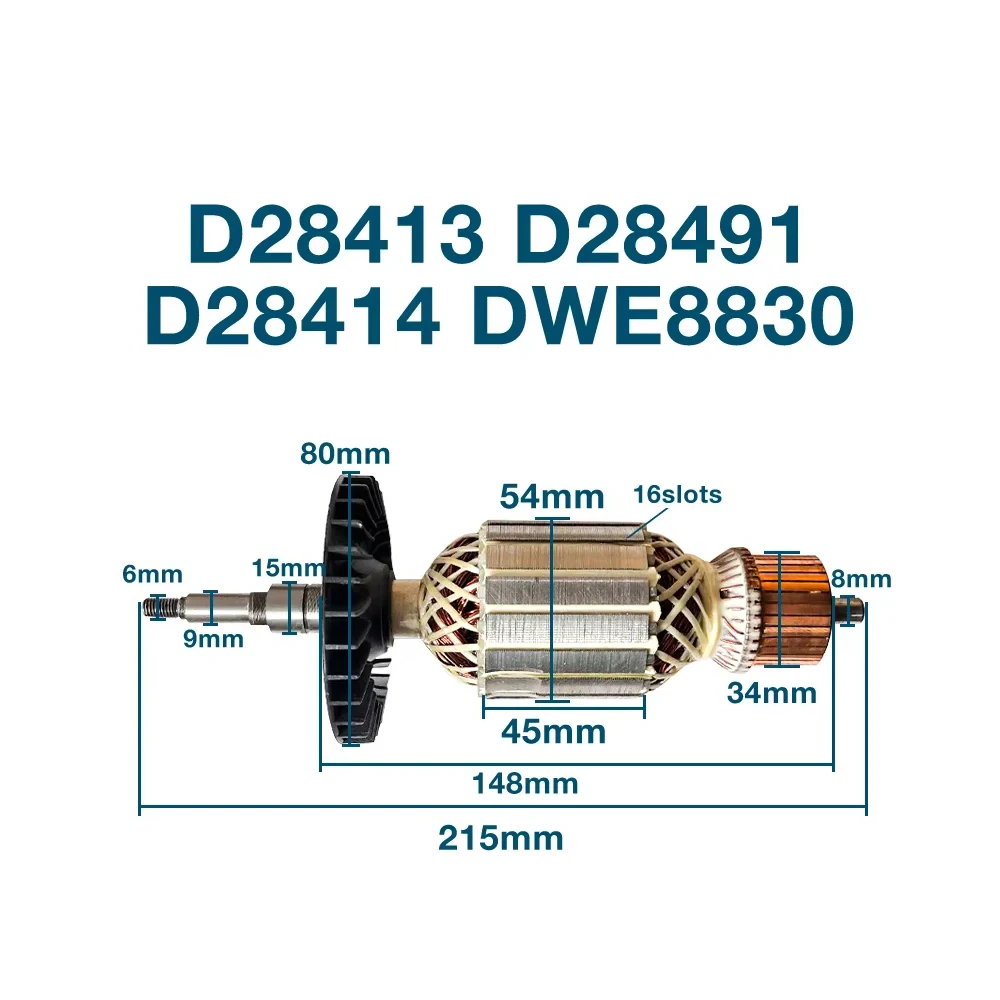 AC220-240V якорь для DEWALT D28413 D28491 D28414 DWE8830 угловая шлифовальная машина якорь ротора запасные части
AC220-240V якорь для DEWALT D28413 D28491 D28414 DWE8830 угловая шлифовальная машина якорь ротора запасные части