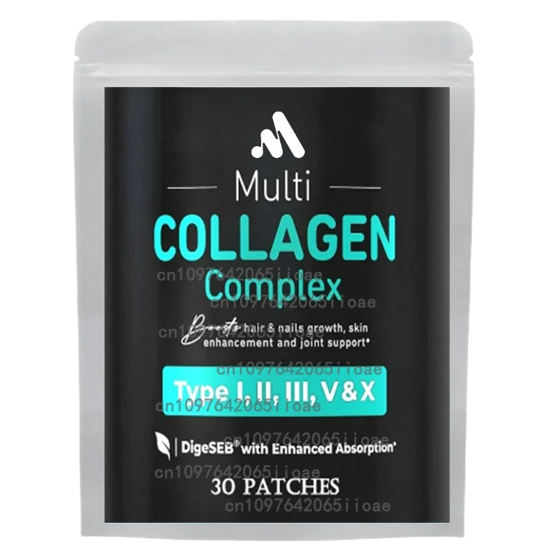 Multi Collagen Transdermal Patches Support (tipos I, II, III, V, X) Skin, Hair, Nail, Joint and Bone Health 30 Patches
Multi Collagen Transdermal Patches Support (tipos I, II, III, V, X) Skin, Hair, Nail, Joint and Bone Health 30 Patches