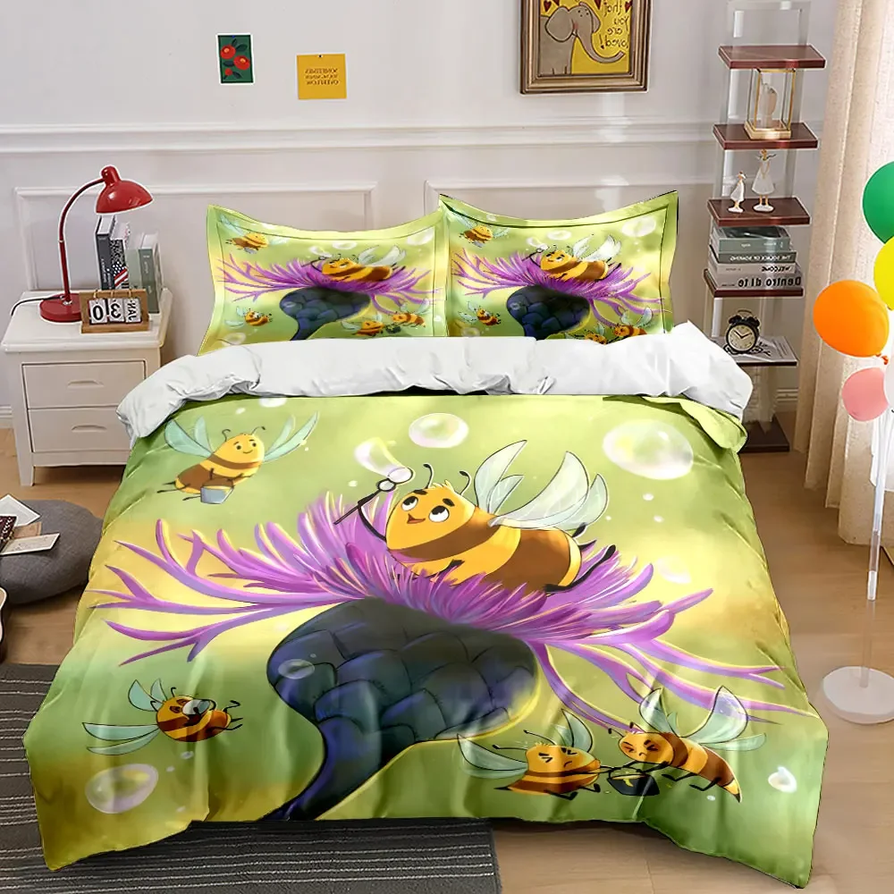 Cartoon Bee Trio Decoration Set Soft Comfortable Duvet Cover Bedding Set Included 1*Duvet Cover & 2*Pillowcases, gift
Cartoon Bee Trio Decoration Set Soft Comfortable Duvet Cover Bedding Set Included 1*Duvet Cover & 2*Pillowcases, gift