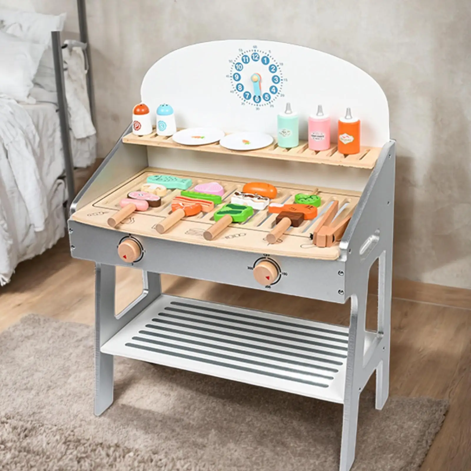Kids BBQ Grill Playset Play Kitchen Accessories Barbecue Cooking Game, BBQ Toy Set for Children
Kids BBQ Grill Playset Play Kitchen Accessories Barbecue Cooking Game, BBQ Toy Set for Children