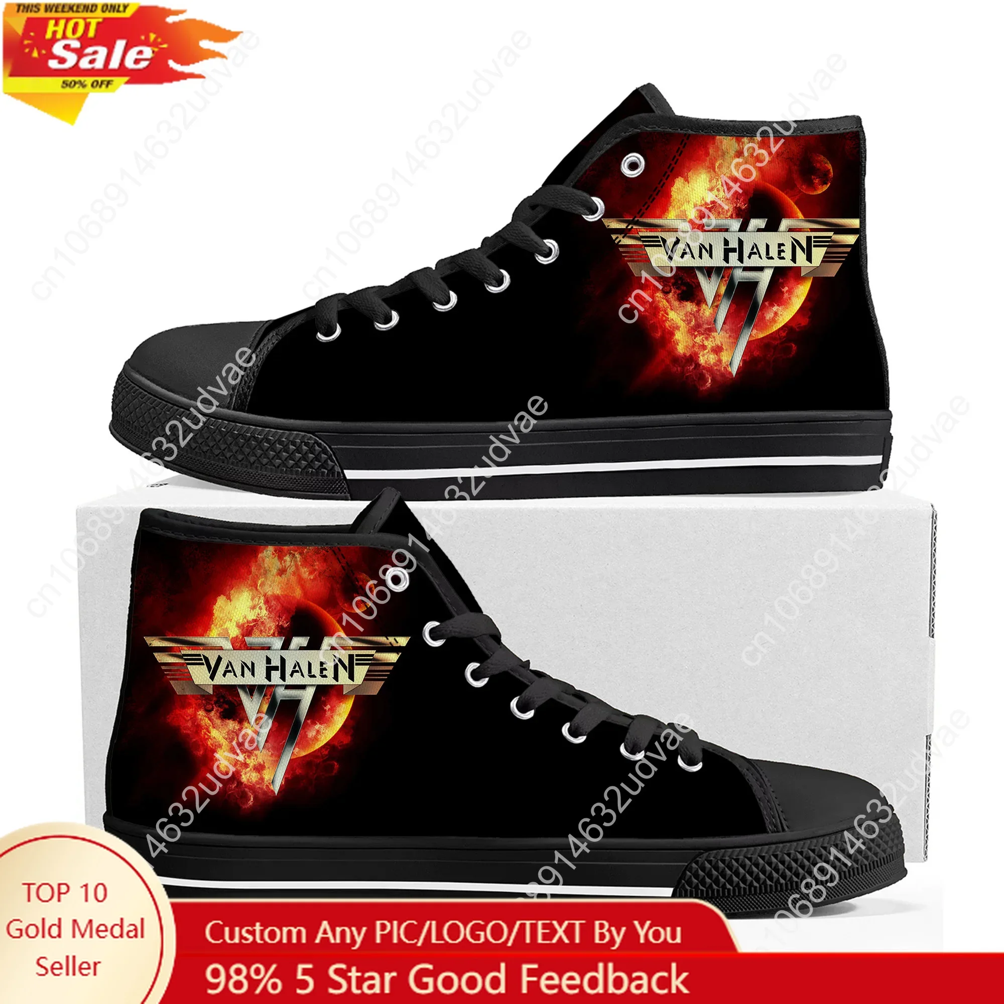 Van Evh 5150 Stripes Halen High Top Shoes Men Women Teenager Canvas Walking Sneaker Sneakers Couple Footwear Custom Shoe Unisex
Van Evh 5150 Stripes Halen High Top Shoes Men Women Teenager Canvas Walking Sneaker Sneakers Couple Footwear Custom Shoe Unisex