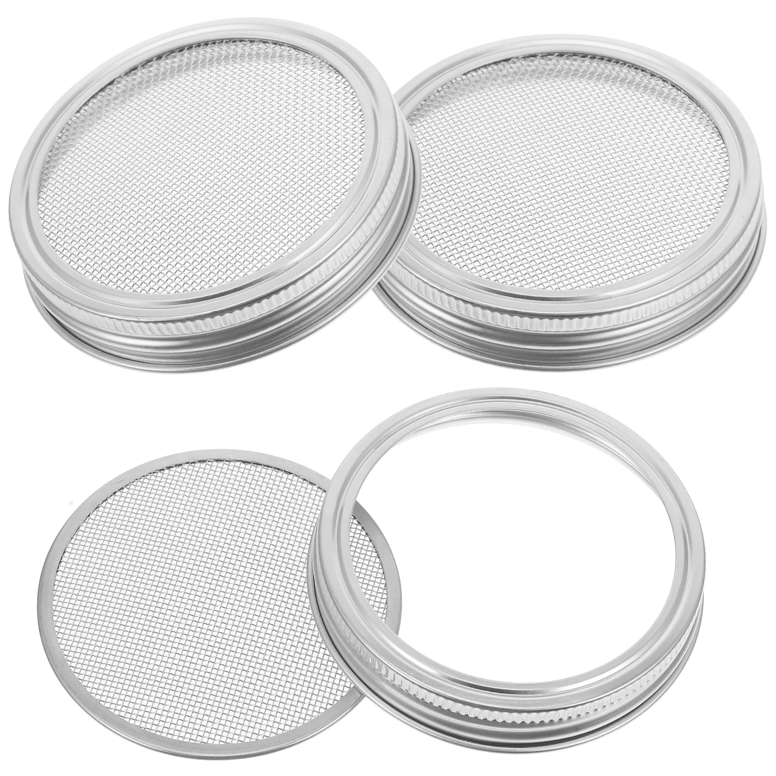 3pc 86Mm Stainless Steel Sprouting Lids For Wide Mouth Mason Jars Sprout Growing Kitchen Use Easy Drain Sprouter 
3pc 86Mm Stainless Steel Sprouting Lids For Wide Mouth Mason Jars Sprout Growing Kitchen Use Easy Drain Sprouter