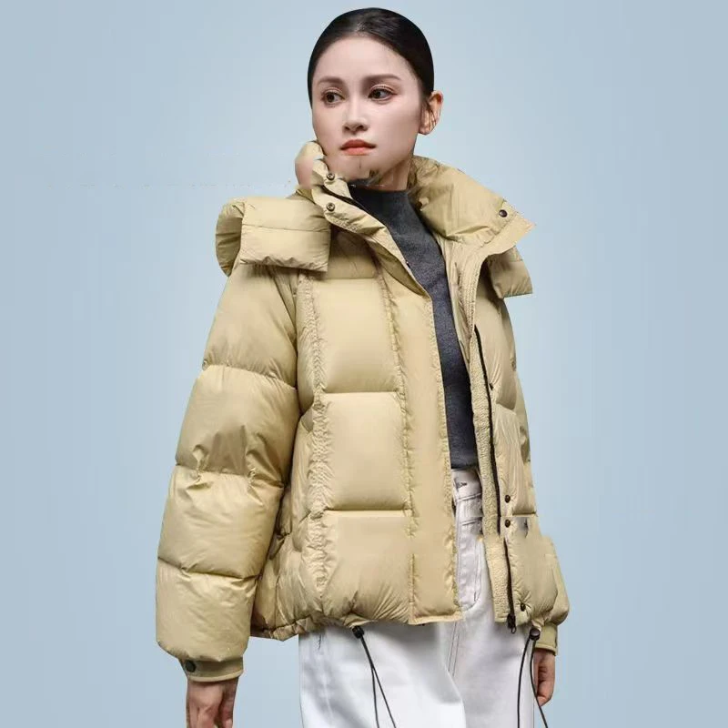 Зимний шикарный короткий пуховик с капюшоном, женский утепленный свободный паркер, верхняя одежда, женский пуховик на белом утином пуху с завязками
Зимний шикарный короткий пуховик с капюшоном, женский утепленный свободный паркер, верхняя одежда, женский пуховик на белом утином пуху с завязками