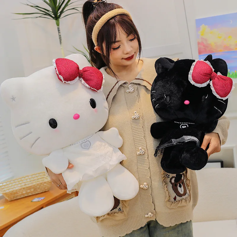 60CM Anime Hello Kitty COS Angel Demon Series Cartoon Plush Doll Pillow PP Cotton Stuffed Doll Kawaii Ornament Decoration
60CM Anime Hello Kitty COS Angel Demon Series Cartoon Plush Doll Pillow PP Cotton Stuffed Doll Kawaii Ornament Decoration