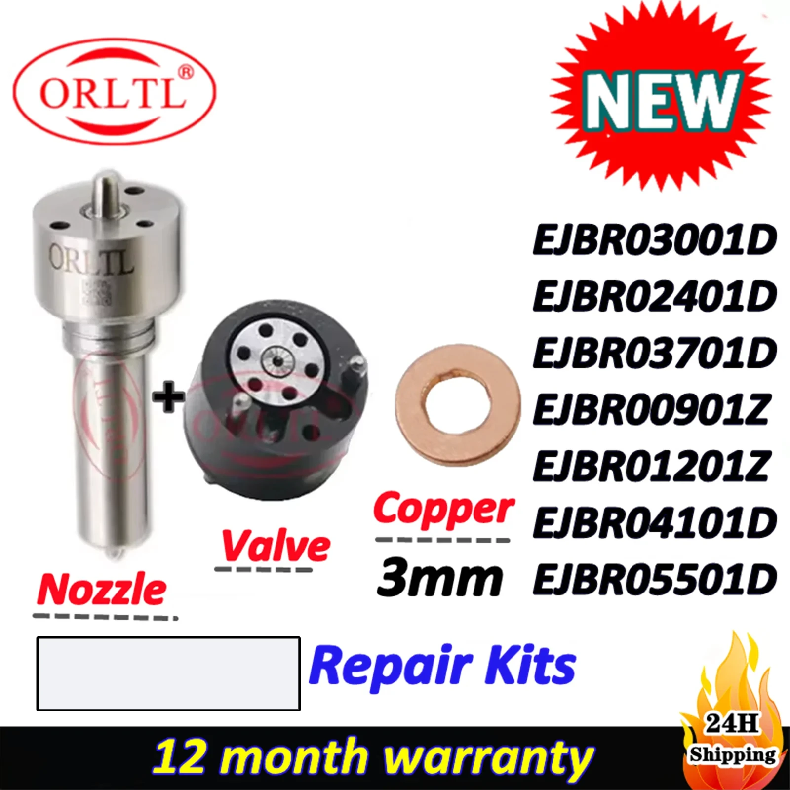 ORLTL Repair Kit For Injector EJBR04101D EJBR05501D EJBR05102D EJBR02401Z EJBR03001D EJBR03701D EJBR00901Z EJBR01201Z
ORLTL Repair Kit For Injector EJBR04101D EJBR05501D EJBR05102D EJBR02401Z EJBR03001D EJBR03701D EJBR00901Z EJBR01201Z