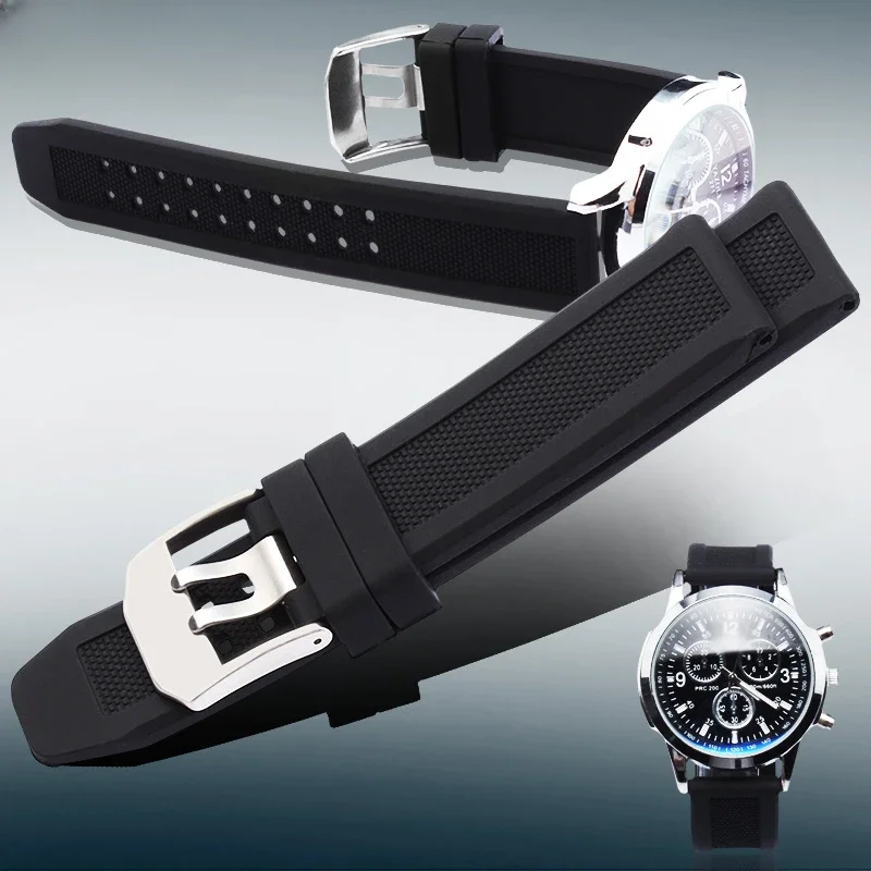 For Luminox Silicone Strap Hamilton Breitling Fosionl Black Watchbands Waterproof Anti-Allergy Sports 20 23mm Accessories
For Luminox Silicone Strap Hamilton Breitling Fosionl Black Watchbands Waterproof Anti-Allergy Sports 20 23mm Accessories
