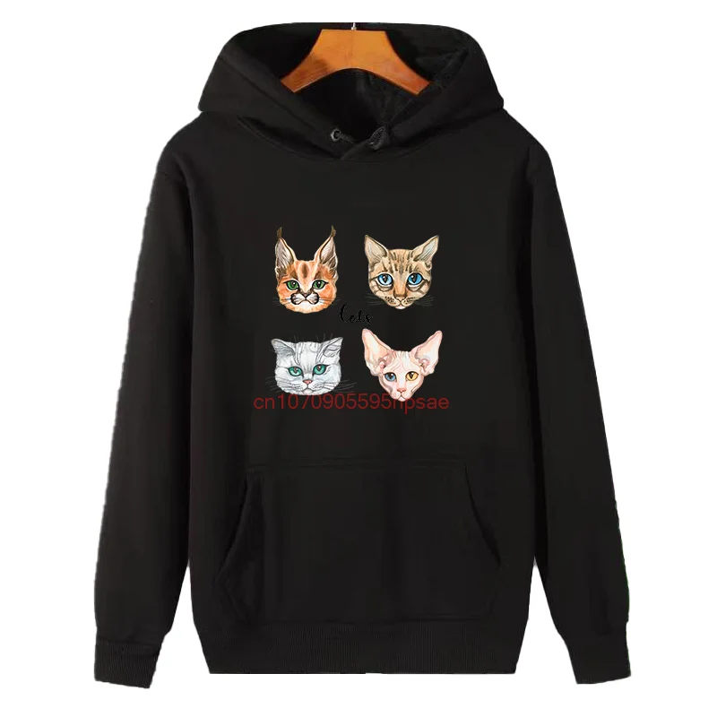 Faces Of Cats Of Different Breeds Funny Graphic Hooded Sweatshirts New In Hoodies & Sweatshirts Winter Thick Sweater Hoodie
Faces Of Cats Of Different Breeds Funny Graphic Hooded Sweatshirts New In Hoodies & Sweatshirts Winter Thick Sweater Hoodie