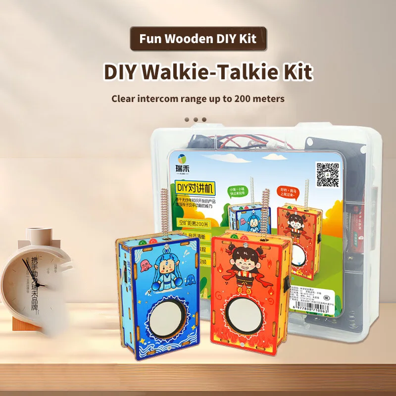 Ruihe Kidsren's Toys for Boys and Girls, Assembled Walkie-Talkies, Handmade Small Inventions, Birthday Gifts, DIY Technology Experiments
Ruihe Kidsren's Toys for Boys and Girls, Assembled Walkie-Talkies, Handmade Small Inventions, Birthday Gifts, DIY Technology Experiments