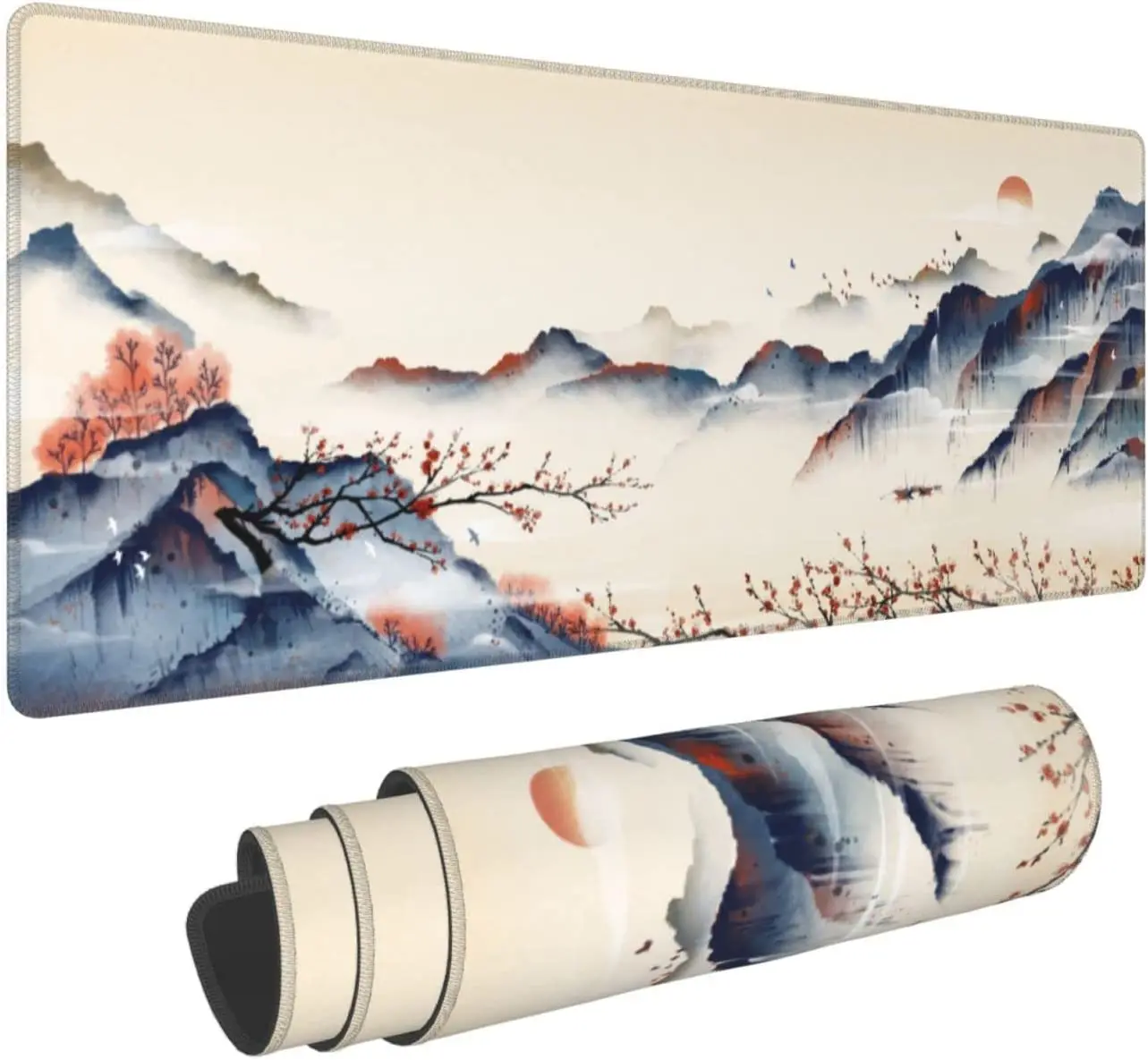 Japanese Painting Cherry Blossom pad Non Slip Rubber Base Mouse pad Sewn Edge Table pad Extended Mouse pad 31.5 x 11.8 inches
Japanese Painting Cherry Blossom pad Non Slip Rubber Base Mouse pad Sewn Edge Table pad Extended Mouse pad 31.5 x 11.8 inches