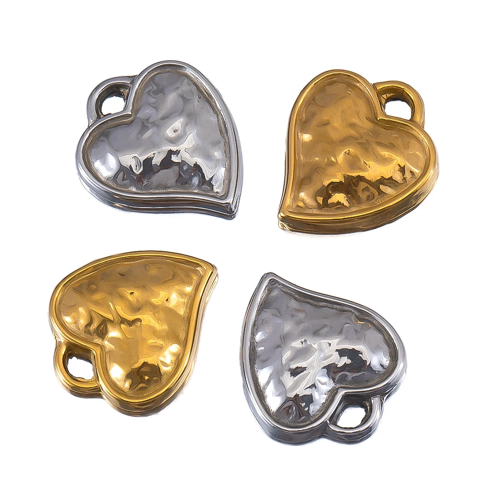 2/10pcs Stainless Steel Water Ripple Heart-shaped Single Hole Pendants For DIY Extremely Simple Style Earring Necklace Accessory
2/10pcs Stainless Steel Water Ripple Heart-shaped Single Hole Pendants For DIY Extremely Simple Style Earring Necklace Accessory