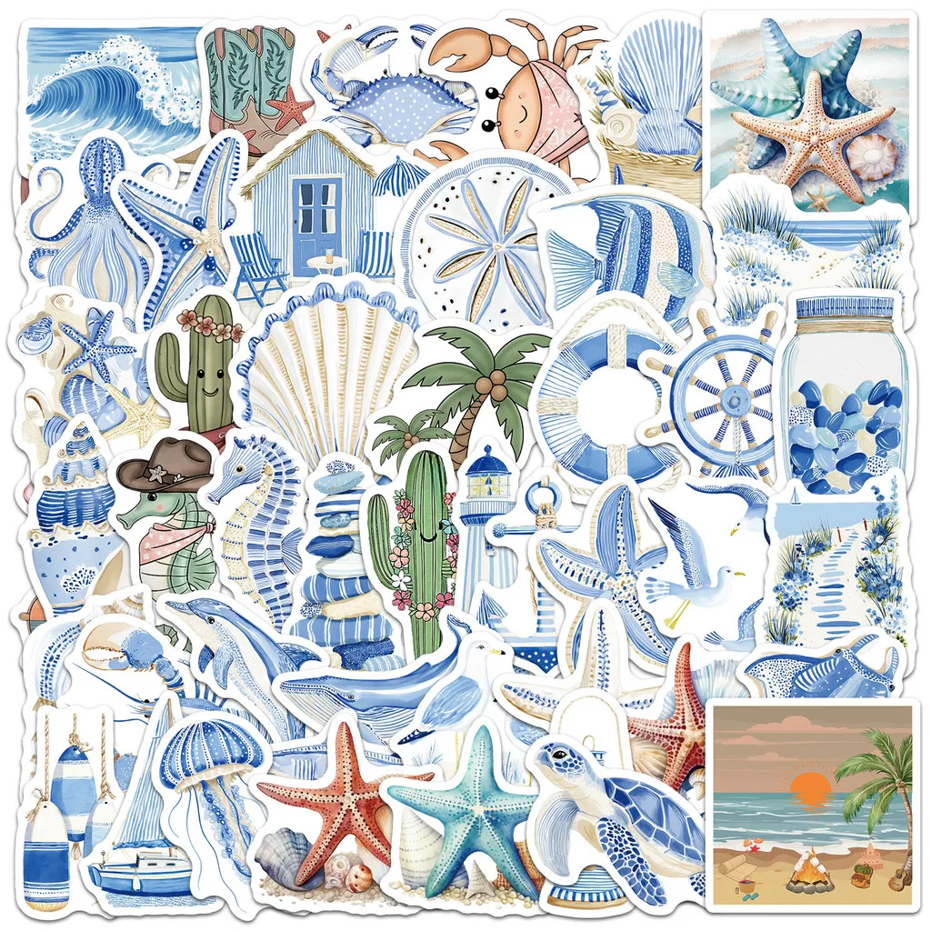 50Pcs Blue Coast Graffiti Waterproof Stickers Creative Ocean Themed Decals For Water Bottle Phone Laptop Decor Papery Pop Store
50Pcs Blue Coast Graffiti Waterproof Stickers Creative Ocean Themed Decals For Water Bottle Phone Laptop Decor Papery Pop Store