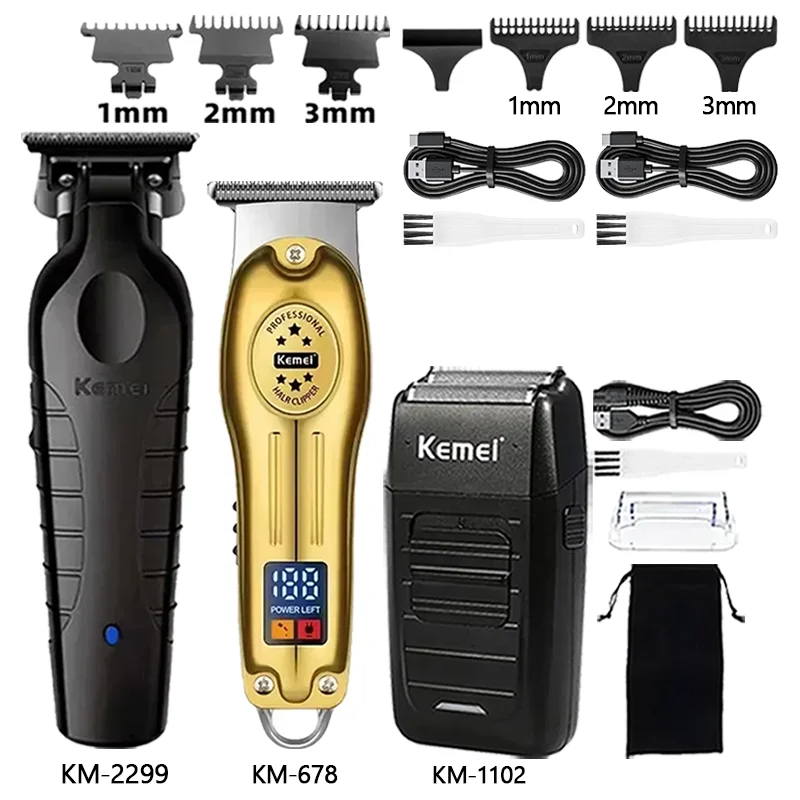 Kemei Km-2299 Km-678 Km-1102 Professional Hair Clipper Electric Hair Cutting Machine Vector Motor Haircut Clipper for Men
Kemei Km-2299 Km-678 Km-1102 Professional Hair Clipper Electric Hair Cutting Machine Vector Motor Haircut Clipper for Men