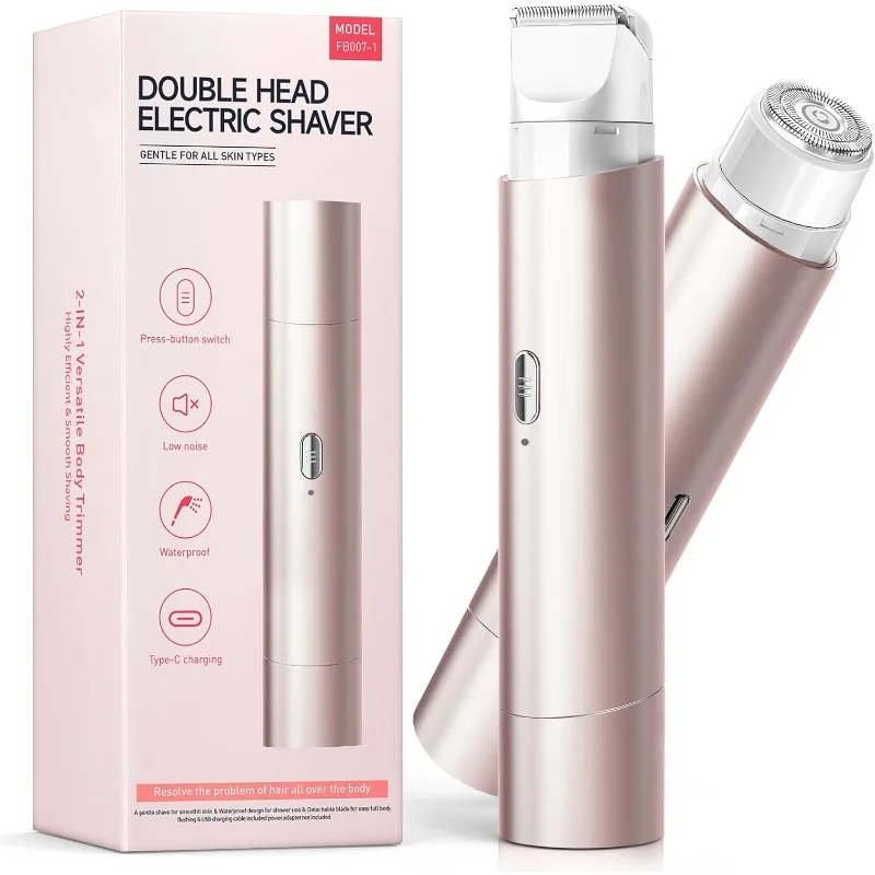 Bikini Trimmer for Women,Dual Head Shaver for Smooth,Pubic Hair Trimmer Womens,Facial Hair Removal Easy Cleaning, Bikini Shaver
Bikini Trimmer for Women,Dual Head Shaver for Smooth,Pubic Hair Trimmer Womens,Facial Hair Removal Easy Cleaning, Bikini Shaver