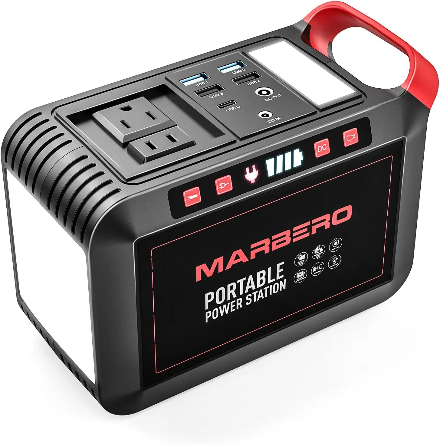 200W Portable Power Station 148Wh Camping Solar Generator Laptop Power Bank with AC Outlet 110V DC USB QC3 0 LED Flashlights
200W Portable Power Station 148Wh Camping Solar Generator Laptop Power Bank with AC Outlet 110V DC USB QC3 0 LED Flashlights