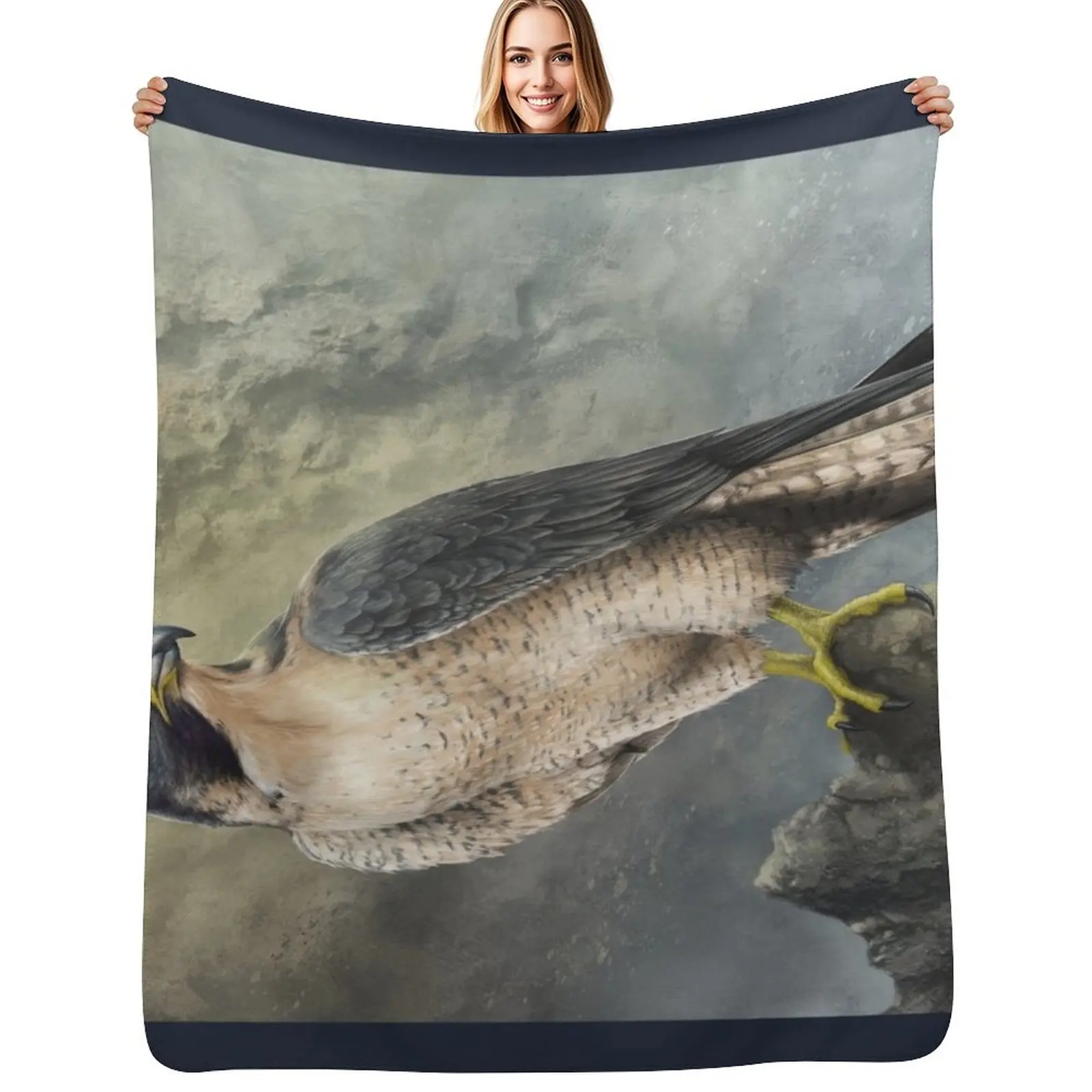 Peregrine Falcon Throw Blanket Machine Washable Soft Warm Blanket
Peregrine Falcon Throw Blanket Machine Washable Soft Warm Blanket