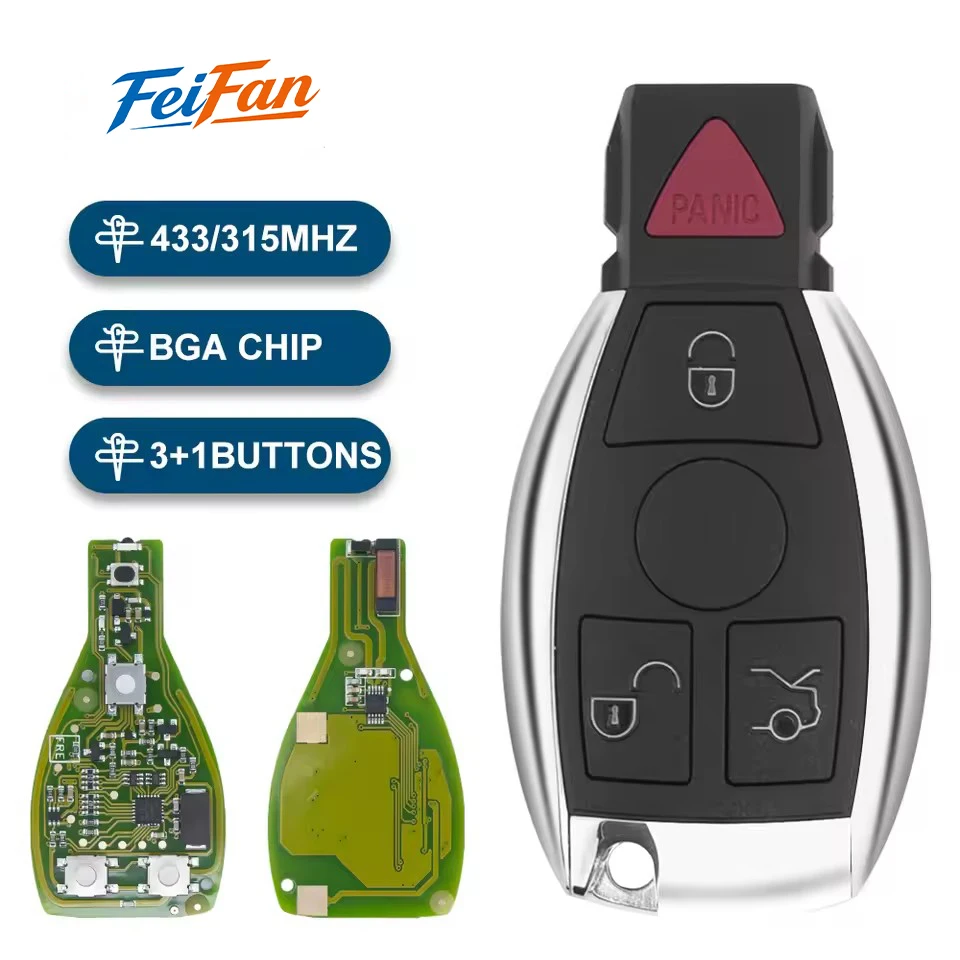 FeiFan World Car Remote Key For Mercedes Benz W203 W204 W205 W210 W211 W212 W221 W222 A B C E S Class BGA &NEC 315/433Mhz Card
FeiFan World Car Remote Key For Mercedes Benz W203 W204 W205 W210 W211 W212 W221 W222 A B C E S Class BGA &NEC 315/433Mhz Card