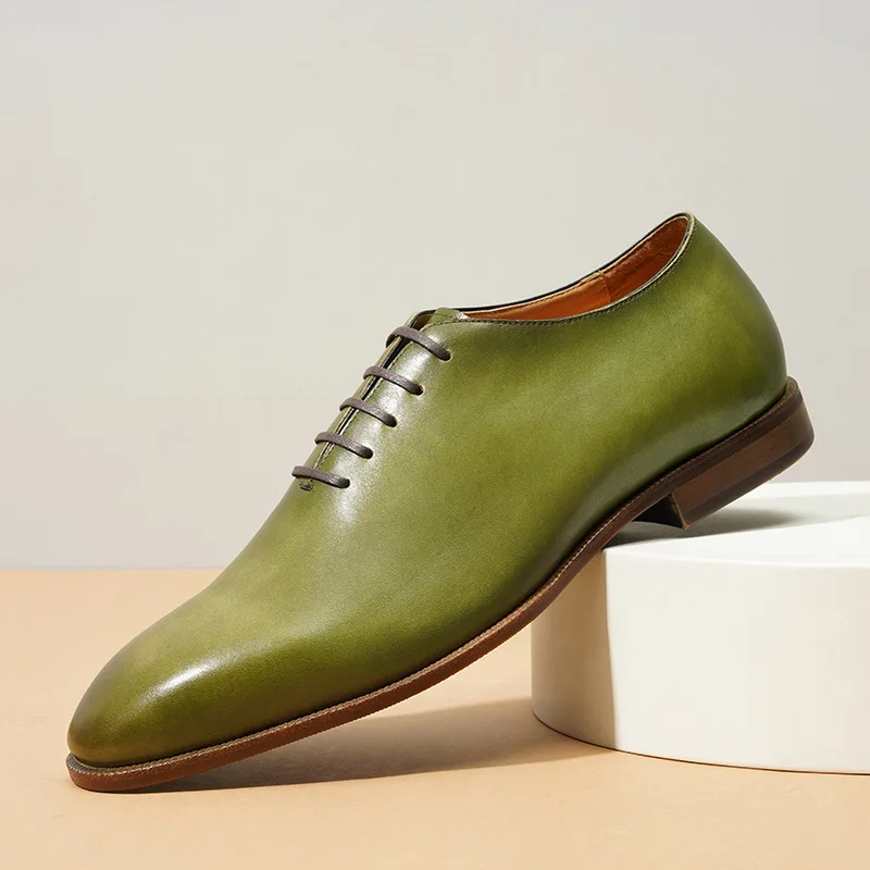 Business Dress Leather Shoes Men's Genuine Leather Hand Polished Men's Shoes Full Cowhide One Piece Oxford Shoes
Business Dress Leather Shoes Men's Genuine Leather Hand Polished Men's Shoes Full Cowhide One Piece Oxford Shoes