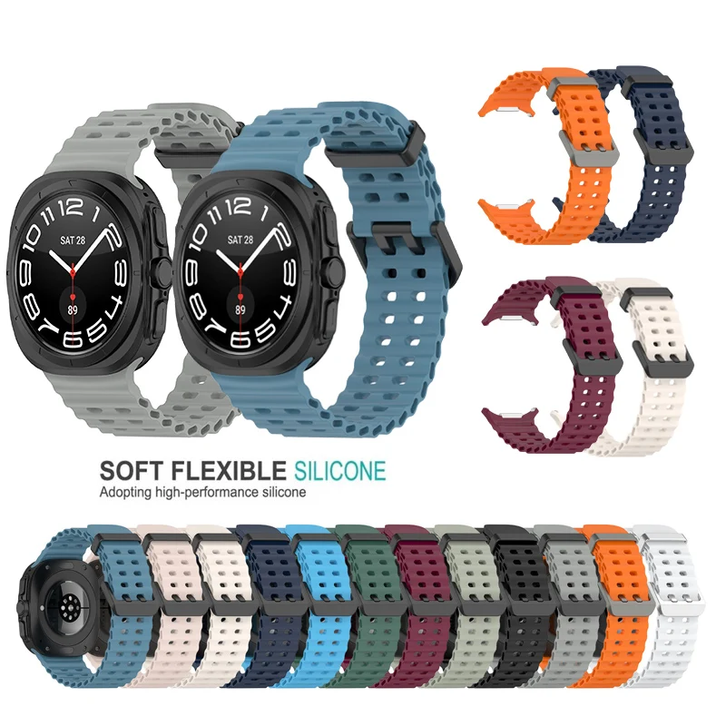 Ocean Silicone Band For Samsung Galaxy Watch 7 Ultra Strap 47mm Sport Bracelet Galaxy Watch ultra Strap 47mm
Ocean Silicone Band For Samsung Galaxy Watch 7 Ultra Strap 47mm Sport Bracelet Galaxy Watch ultra Strap 47mm