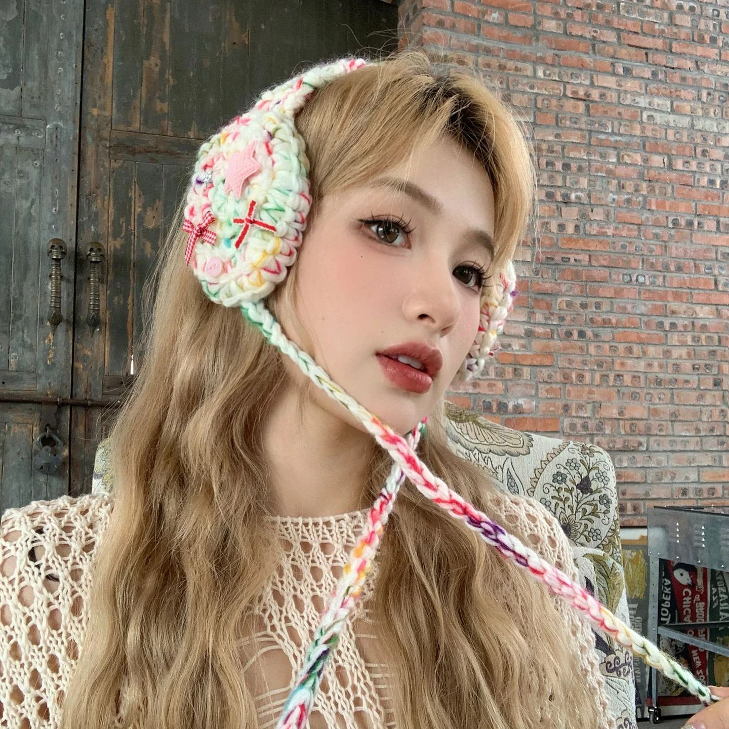 Original Japanese Handmade Mori Little Star Bow Wool Knitted Earmuffs Hairball Students Winter Knitted Headband
Original Japanese Handmade Mori Little Star Bow Wool Knitted Earmuffs Hairball Students Winter Knitted Headband