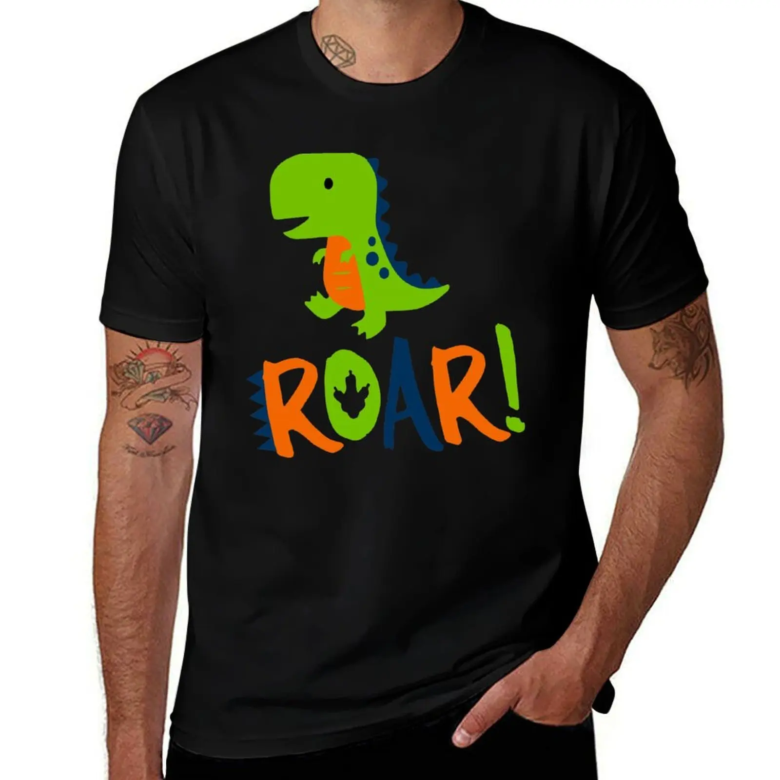 Dino Dinosaur Rawr Roar T-Shirt Sweat Absorbing Sports Tee Shirt
Dino Dinosaur Rawr Roar T-Shirt Sweat Absorbing Sports Tee Shirt