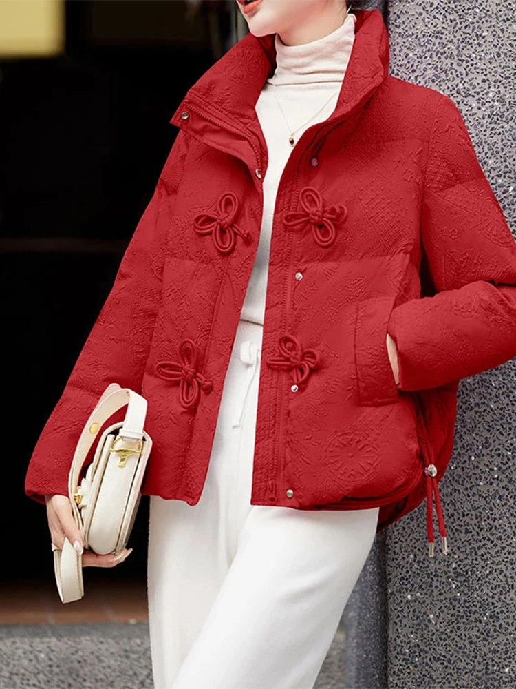 Fashionable Thickened Short down Cotton Jacket for Women Winter New Style Loose Fit Warm Outerwear Button Detail Korean Style
Fashionable Thickened Short down Cotton Jacket for Women Winter New Style Loose Fit Warm Outerwear Button Detail Korean Style
