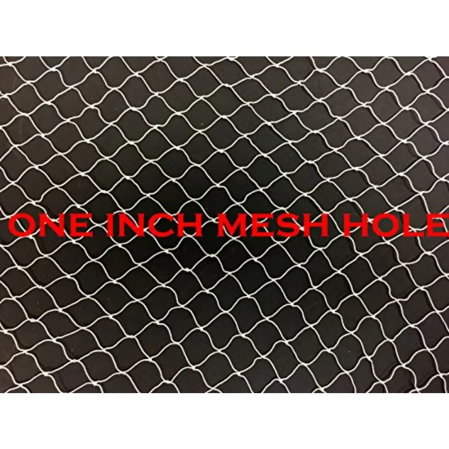 20ft X 25ft fishing net for chicken coops, bird netting in black, UV-resistant polyethylene, durable and lightweight
20ft X 25ft fishing net for chicken coops, bird netting in black, UV-resistant polyethylene, durable and lightweight