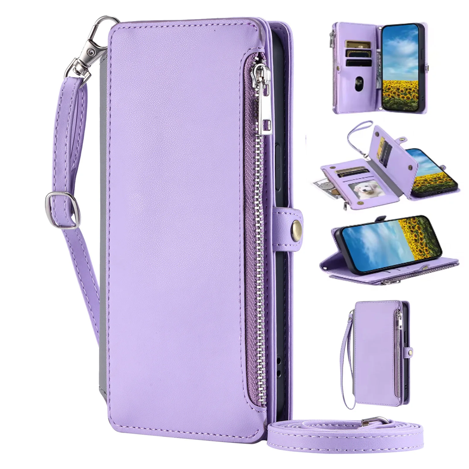 Multi 8 Cards Crossbody Zipper Wallet Case for OPPO Realme C67 C65 C55 C35 C33 C31 C30 C25Y C21 C20 V30t V30 V20 Leather Cover
Multi 8 Cards Crossbody Zipper Wallet Case for OPPO Realme C67 C65 C55 C35 C33 C31 C30 C25Y C21 C20 V30t V30 V20 Leather Cover
