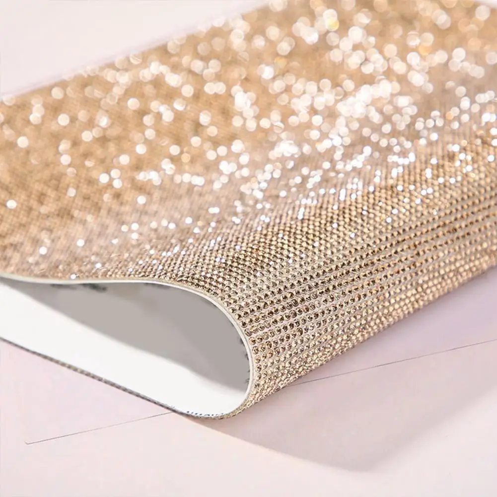 Self-adhesive Rhinestone Ribbon Electroplated Faux Tape Sparkling Self-adhesive Rhinestone Tape Diy Crafts Gift Wrapping Party
Self-adhesive Rhinestone Ribbon Electroplated Faux Tape Sparkling Self-adhesive Rhinestone Tape Diy Crafts Gift Wrapping Party