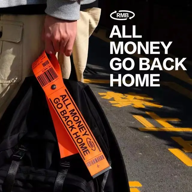 All Money Go Back Home Luggage Tag Strap Anti-Loss Backpack Pendant Airline Style Boarding Pass Ribbon for Travel Suitcase/Bike
All Money Go Back Home Luggage Tag Strap Anti-Loss Backpack Pendant Airline Style Boarding Pass Ribbon for Travel Suitcase/Bike
