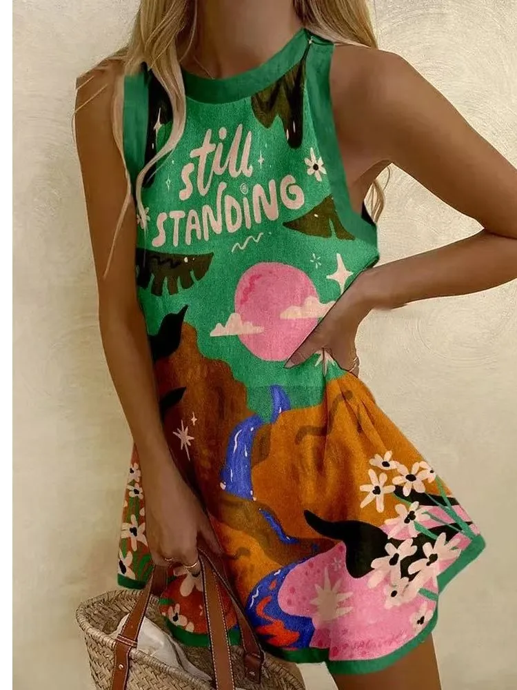 Summer Dress Casual Retro Printed Temperament Dresses Women's Comfortable Shirtdress 2025 New Vacation Beachwear Short Skirt
Summer Dress Casual Retro Printed Temperament Dresses Women's Comfortable Shirtdress 2025 New Vacation Beachwear Short Skirt
