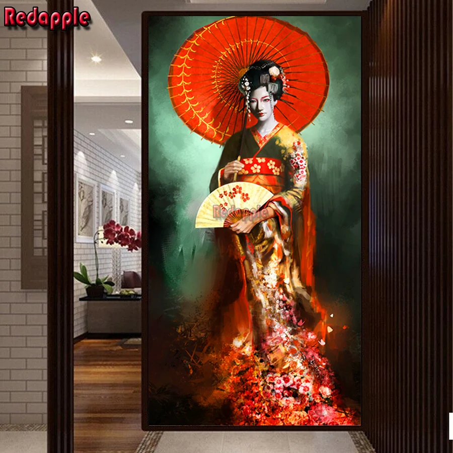 Full Drill DIYJapanese Geisha Woman 5D Diamond Painting Cross Stitch Diamond Embroidery Kimono,umbrella, women Mosaic home Decor
Full Drill DIYJapanese Geisha Woman 5D Diamond Painting Cross Stitch Diamond Embroidery Kimono,umbrella, women Mosaic home Decor