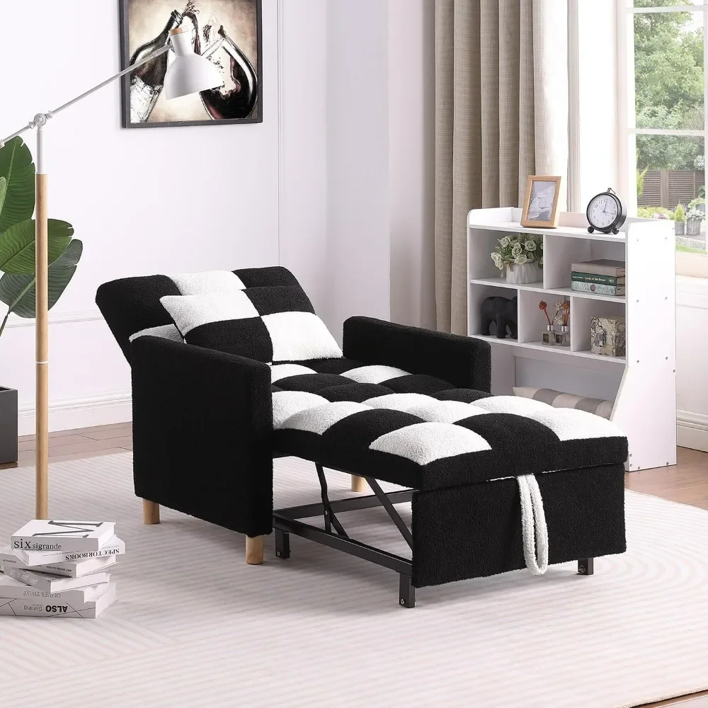 Convertible,Teddy Fabric Sleeper Sofa Chair Bed, Multi-Functional Single Armchair, Folding Sofa Bed Pull Out Sleeper Chair Beds
Convertible,Teddy Fabric Sleeper Sofa Chair Bed, Multi-Functional Single Armchair, Folding Sofa Bed Pull Out Sleeper Chair Beds