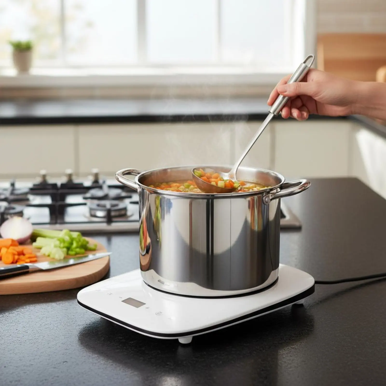 Stainless Steel Stock Pot Fast Heat Conduction Cookware for Home Kitchen
Stainless Steel Stock Pot Fast Heat Conduction Cookware for Home Kitchen