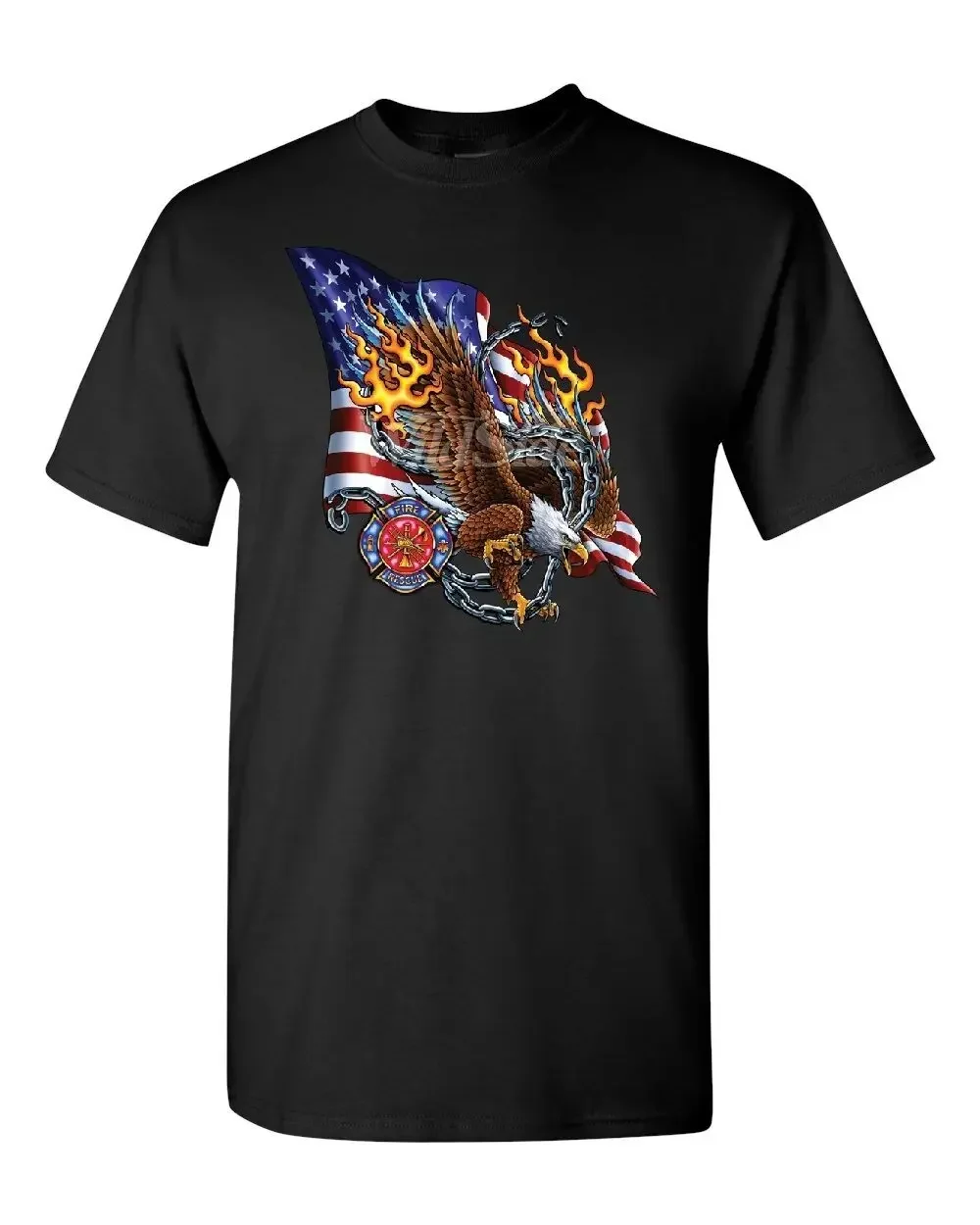 American Flag with Flame Firefighter T-Shirt 100% Cotton O-Neck Summer Short Sleeve Casual Mens T-shirt Size S-3XL
American Flag with Flame Firefighter T-Shirt 100% Cotton O-Neck Summer Short Sleeve Casual Mens T-shirt Size S-3XL