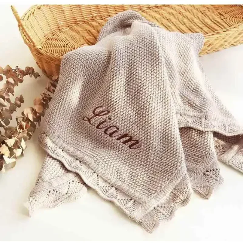 Personalized Blanket Custom Name Baby Boy Girl cotton Soft Blanket Breathable Stroller Blanket
Personalized Blanket Custom Name Baby Boy Girl cotton Soft Blanket Breathable Stroller Blanket
