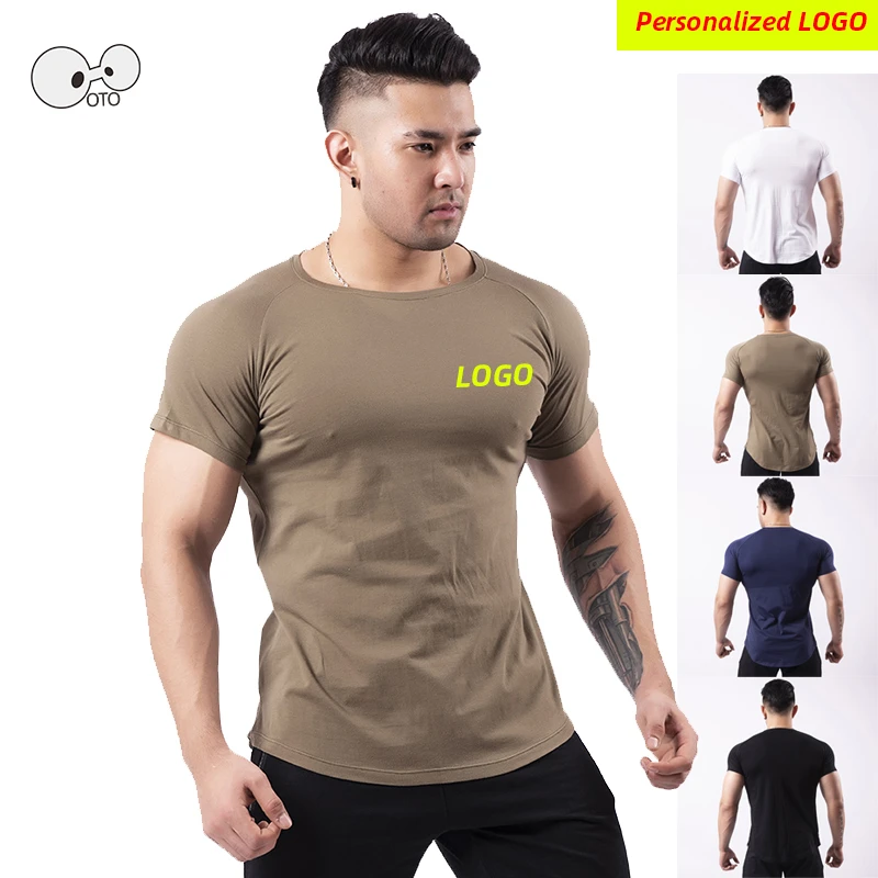 Summer Breathable Cotton Running T Shirt Men Short Sleeve GYM Fitness Tops Tees Sport Bodybuilding Blouse Clothing Personalized
Summer Breathable Cotton Running T Shirt Men Short Sleeve GYM Fitness Tops Tees Sport Bodybuilding Blouse Clothing Personalized