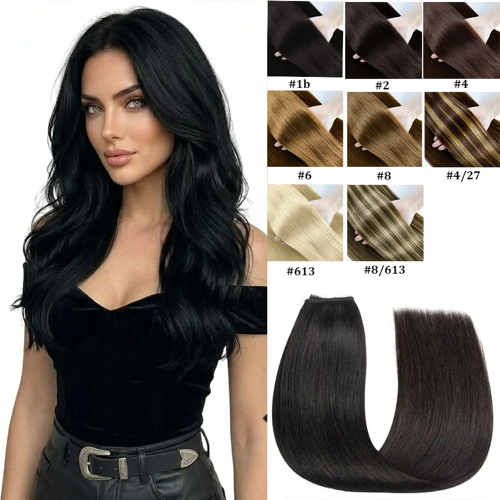 Straight 100% Human Hair Natural Remy Unprocessed Hair Brown Machine One Piece Hair Extension with 5 Clips 100g
Straight 100% Human Hair Natural Remy Unprocessed Hair Brown Machine One Piece Hair Extension with 5 Clips 100g
