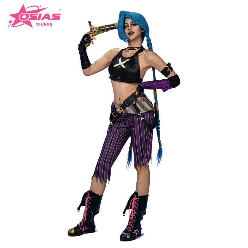 OSIAS Jinx Cosplay Costume Set Jinx wig Jinx shoes Arcane
OSIAS Jinx Cosplay Costume Set Jinx wig Jinx shoes Arcane