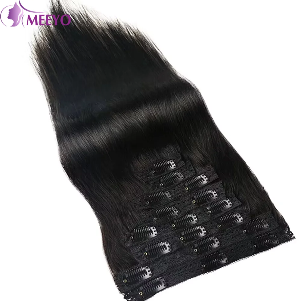 Straight Clip In Hair Extension Natural Color #1B Brazilian 100% Real Human Hair Seamless For Woman Extensions 16-26 Inches 120G
Straight Clip In Hair Extension Natural Color #1B Brazilian 100% Real Human Hair Seamless For Woman Extensions 16-26 Inches 120G