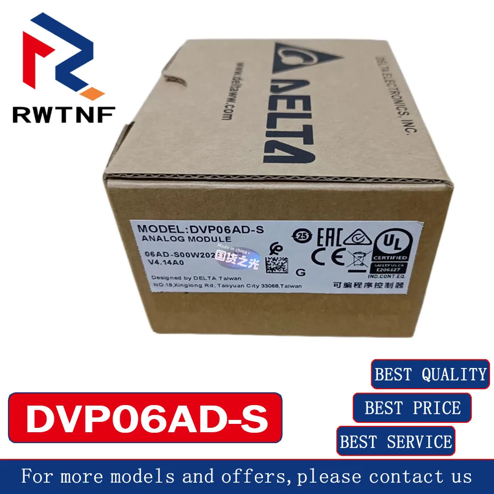 Brand New Genuine DVP06AD-S Delta Expansion module 100% original
Brand New Genuine DVP06AD-S Delta Expansion module 100% original