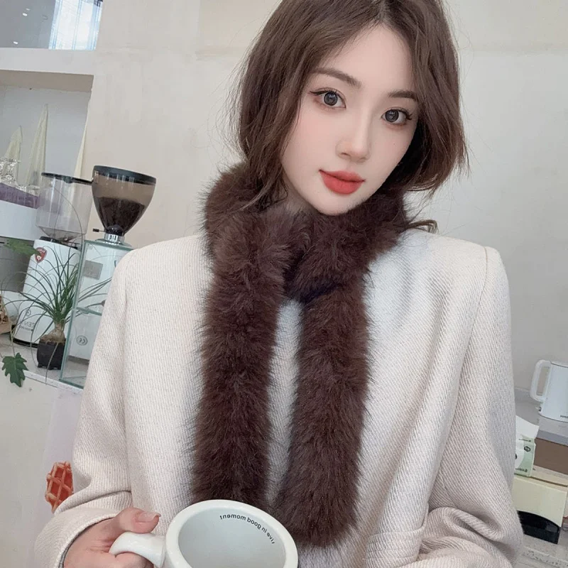 Winter New Warm Furry Scarf Women Cute Versatile Cold-Proof Anti-Freeze Warm Scarf High-End Feel Matching
Winter New Warm Furry Scarf Women Cute Versatile Cold-Proof Anti-Freeze Warm Scarf High-End Feel Matching